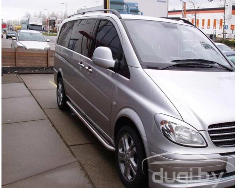 Боковые подножки (площадка) для Vito W639 (средняя база).